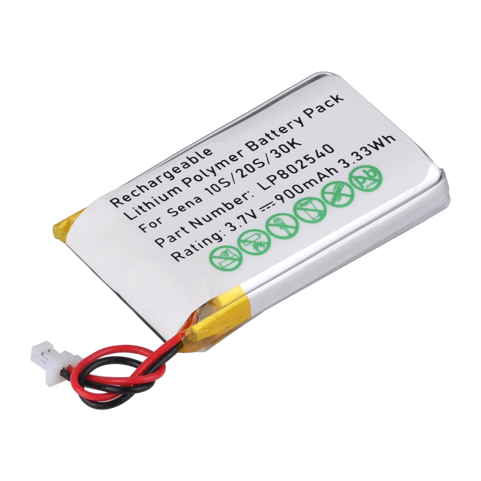 Batteria Di Ricambio Per Interfono Bluetooth Sena Serie 10S Serie 10S-01 Sena Serie 20S 20S-01 Sena Serie 30K 30K-01D