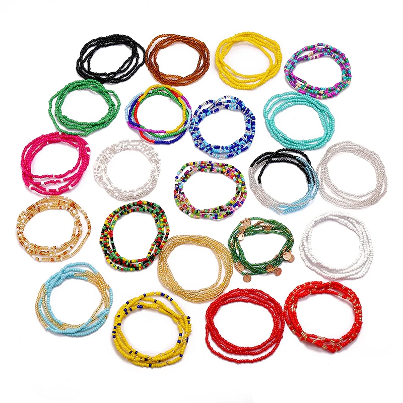 

Bohemia Elastic Waist Belly Chain African Belly Chain Waist Beads Body Chain Women Girls Body Summer Boho Jewelry Accessories