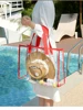 Large Capacity Swimming Bag Transparent Visible Handheld Storage Bag Thickened PVC Waterproof Wash Bag Portable Beach Bag 3