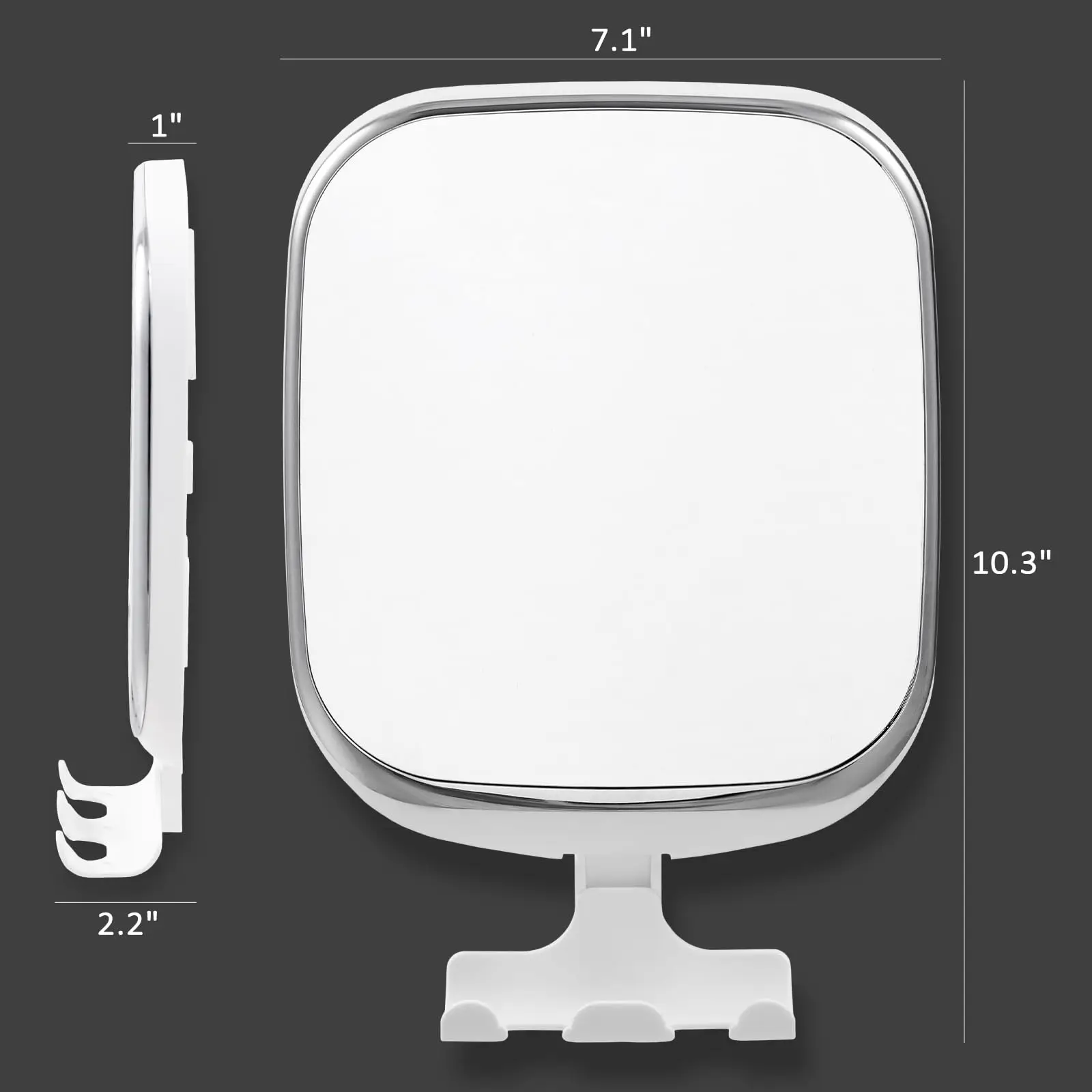 TAILI Shower Fogless Makeup Mirror With Holder Suction Cup Shower Shave Round Mirrors Bathroom Mirrors Washroom 5