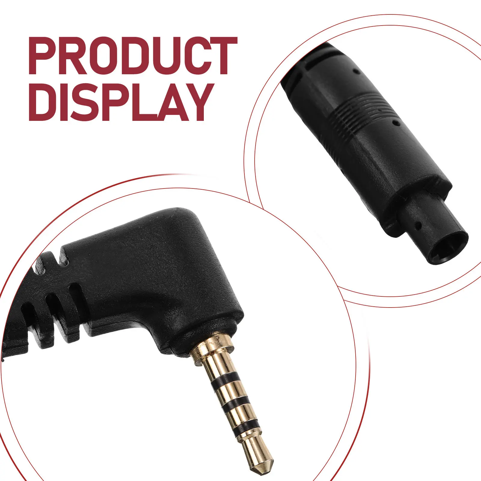 33피트(9.9미터) 플렉시블 4핀 대시캠 연장선, 헤비듀티 후방 카메라용 어댑터, 후진 카메라 와이어, 차량용 레코더 케이블 플러그