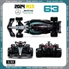 New Bburago 1:43 2024 Mercedes-Amg Petronas W15 F1 #63 George Russell #44 Lewis Hamilton Formula 1 With Helmet Toy Model Gift 1