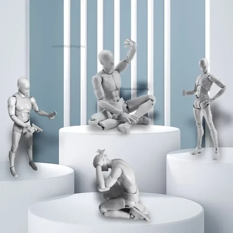 Mini Aktionsfigur Frau 13cm - Bewegliches Künstlermodell Für Zeichnen & Malen