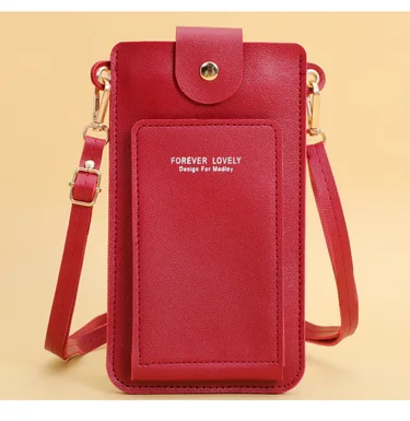 Damen Taschen weiches Leder Brieftaschen Touchscreen Handy Geldbörse Cross body Schulter gurt Handtasche für weibliche billige Damen Taschen – Detail 14