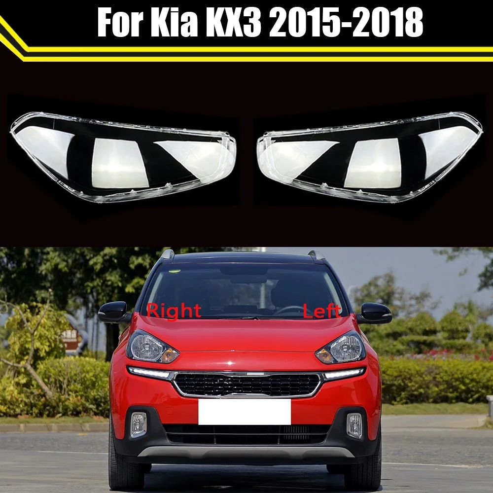 

For Kia KX3 2015 2016 2017 2018 Front Headlight Cover Headlamp Lampshade Lampcover Head Light Lamp Caps Glass Lens Shell Case