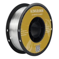 Eco-Friendly 3D Printer Filament - 1kg, 1.75mm, Tangle-Free, Fast Shipping (PLA Transparent)