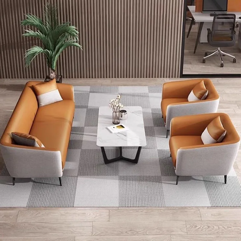 Recliner Office Sofas Sectional Lazy Leather Nordic Modular European Accent Office Sofas Sleeper Bureau Meuble Furniture