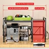 Extendable Microwave Oven Rack - Adjustable Kitchen counter shelf, 2 Tier Microwave Stand (L15.7~23.6" xW12.8 xH17.7) 5