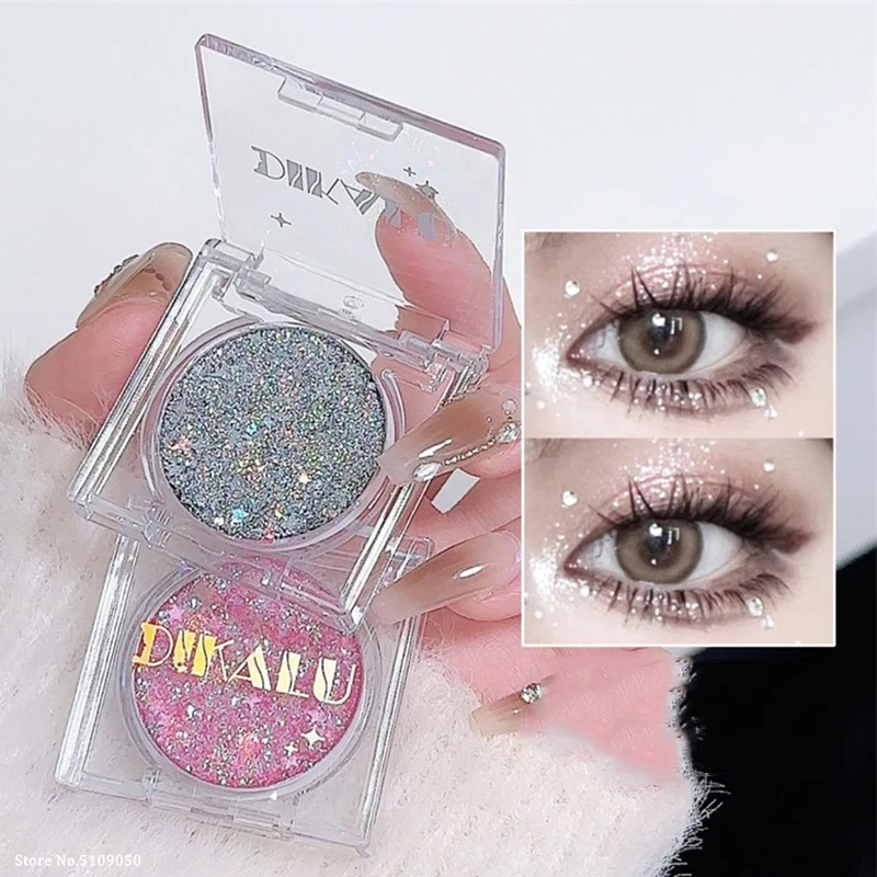 Monochrome Eyeshadow Glitter Gel Cream Face Hair Body Nail Glitter Gel Heart Star Moon Loose Sequins Festival Makeup Decorations 4