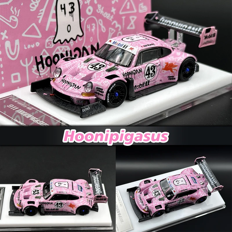 

Верхняя модель телефона 1:64 911 SVRSR 964 Hoonipigasus розовая литая модель автомобиля, игрушки