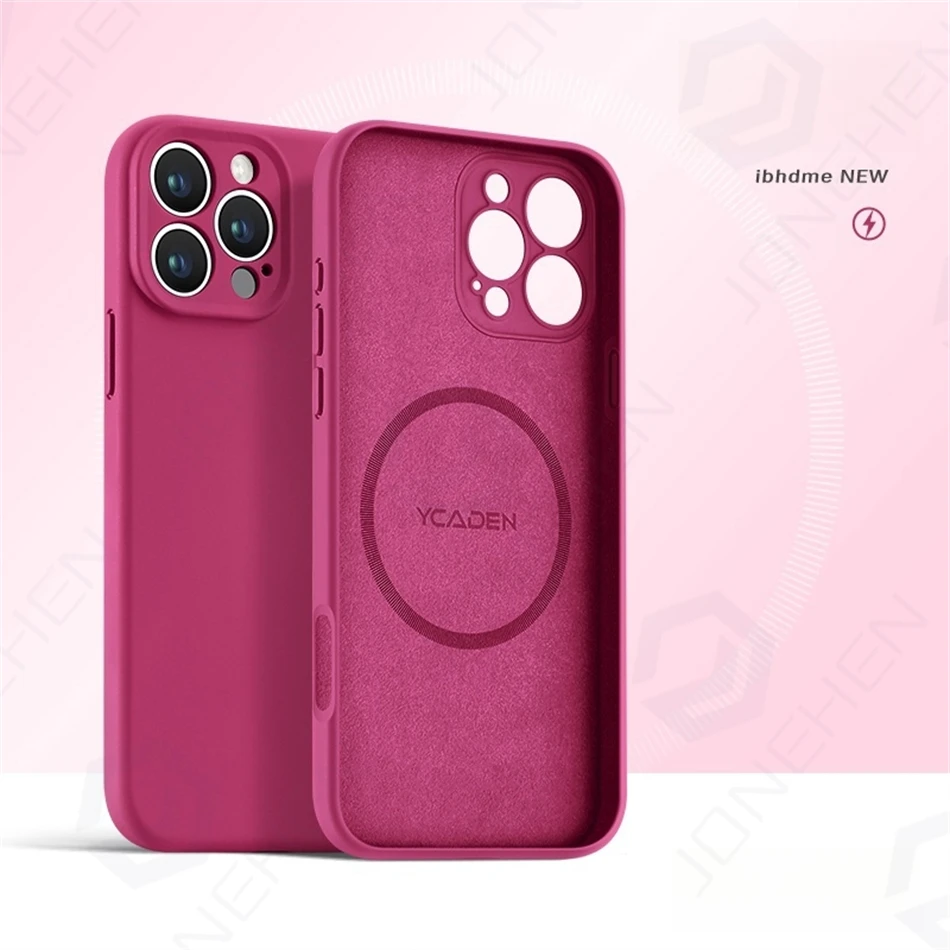 Magsafe Liquid Silicone Shockproof Magnetic Wireless Charging Case