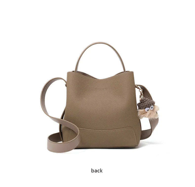 Leder-Bucket-Bag für Damen 2026 – Neue Umhängetasche mit großem Fassungsvermögen, hochwertiges Design, ideal als Muttertasche – Detail 12