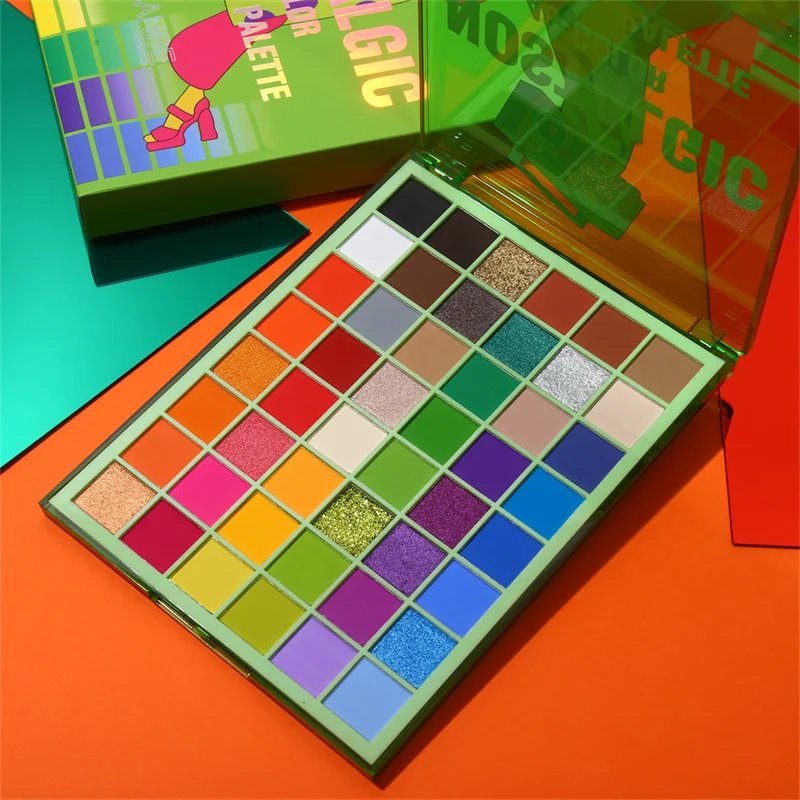 UCANBE 48 Color Nostalgic Makeup Palette Highly Pigmented Dramatic Rainbow Eyeshadow Professional Water Resistant Long Lasting