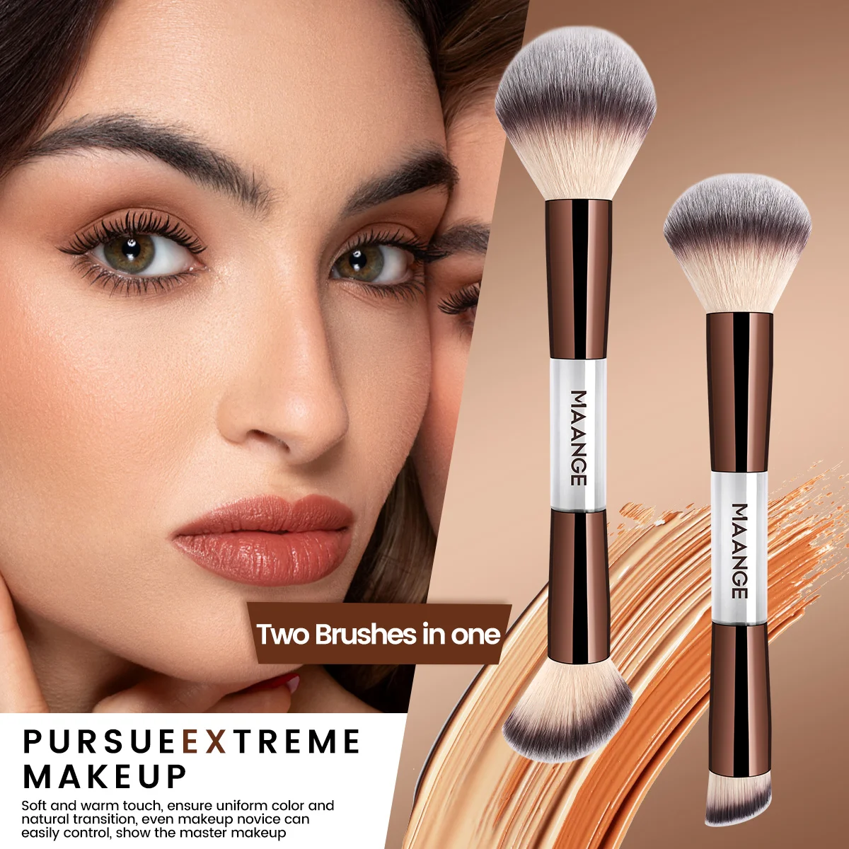 7pcs Double-Ended Makeup Brush Set 3
