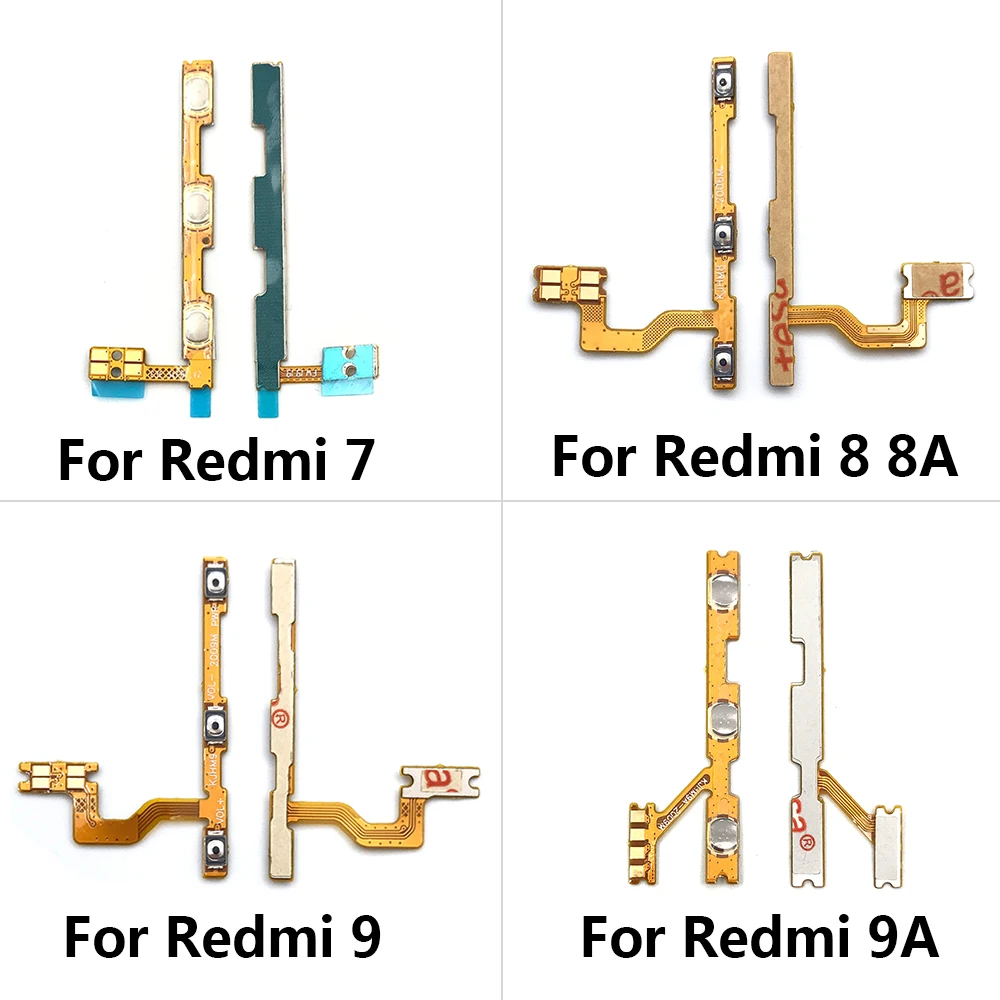 

15PCS Lots For Xiaomi Redmi 7A 8 8A 9 9A Power Switch On/Off Button Volume control Key Button Flex Cable Replacement Parts