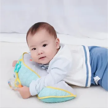 Nuovo cuscino per bambini Giocattolo per il tempo della pancia Cuscino sdraiato Giocattolo sensoriale bifacciale ad alto contrasto Neonato Head-up Training Cuscini per bambini Regali