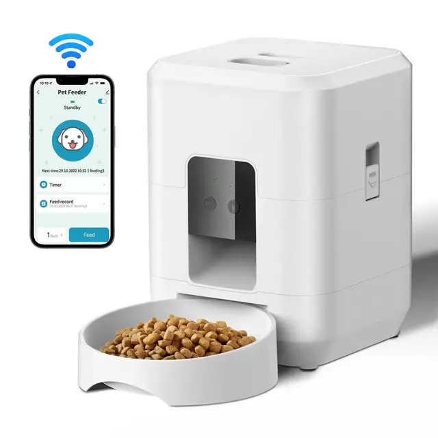 2L Smart Control Pet Feeder WIFI  Feeders For Cats Remote Feeding cat Food Dispenser Automatic Pets Feeder 5