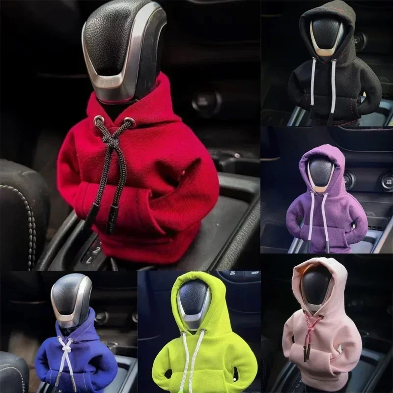 Universal Gear Shift Hoodie Cover - Stylish Car Interior Decoration and Novelty Gift