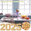 2025 Number Charcuterie Board Box Wooden Food Tray 2025 Number Set Grad Decorations Snack Trays Graduation Party Supplies Cake 3