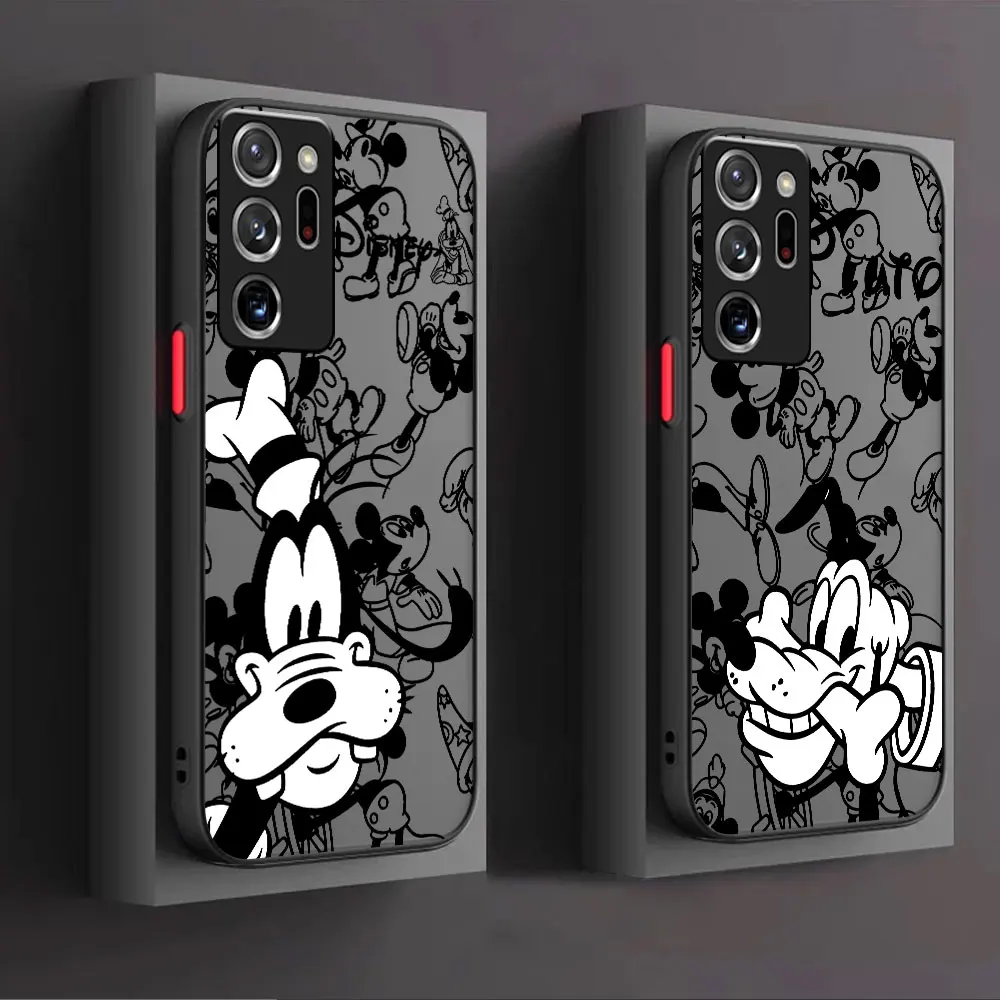 Custodia Per Samsung Galaxy Note 10 S22 S21 Note 20 Ultra 10 Plus 8 9 S23 S20 Clear Disney Mickey Minne Pluto Cover Antiurto
