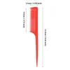 6Pcs Rat Tail Comb Picking Combs Plastic Hairdressing Comb Anti-static Hair Styling Comb for Barber Salon Home Use Brush C0028A 6
