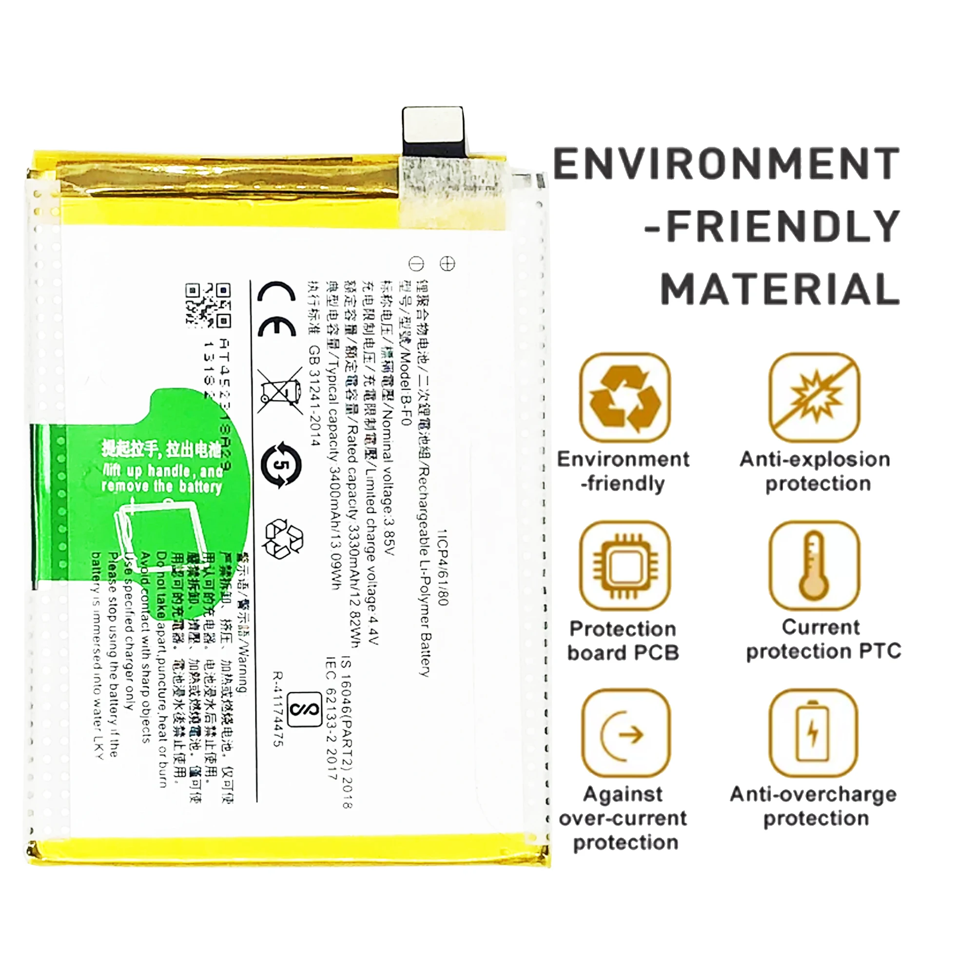 B-F0 F0 Battery For VIVO V11 Pro X21S V11 Repair Part Original Capacity Phone Batteries Bateria