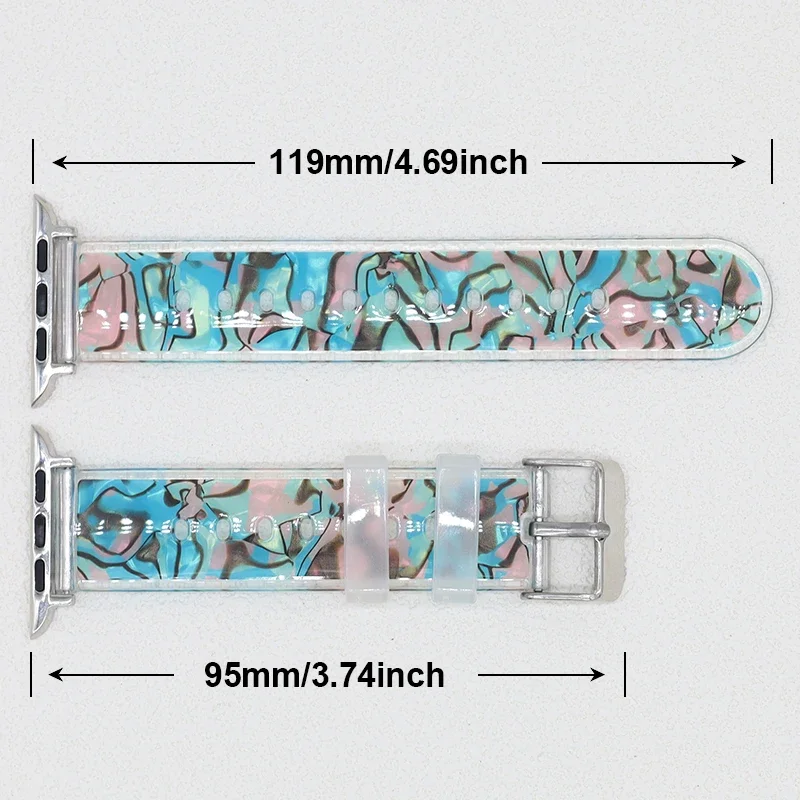 รูปสินค้า สายนาฬิกา Apple Watch วัสดุโปร่งใส ใส่ได้ทุกรุ่น