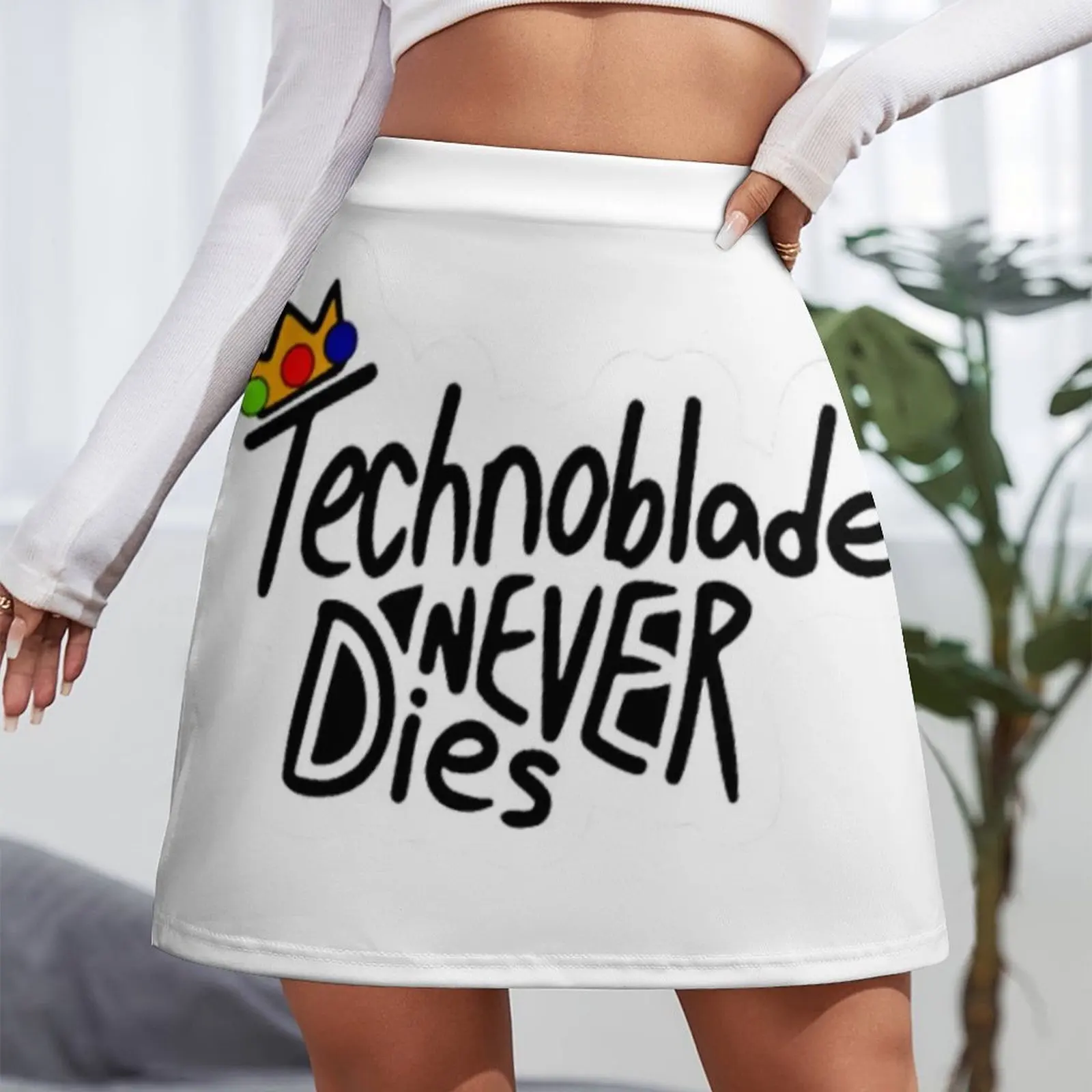 Technoblade Never Dies Mini Skirt korean fashion women clothing 2024 new arrivals skirt sets clothes for woman