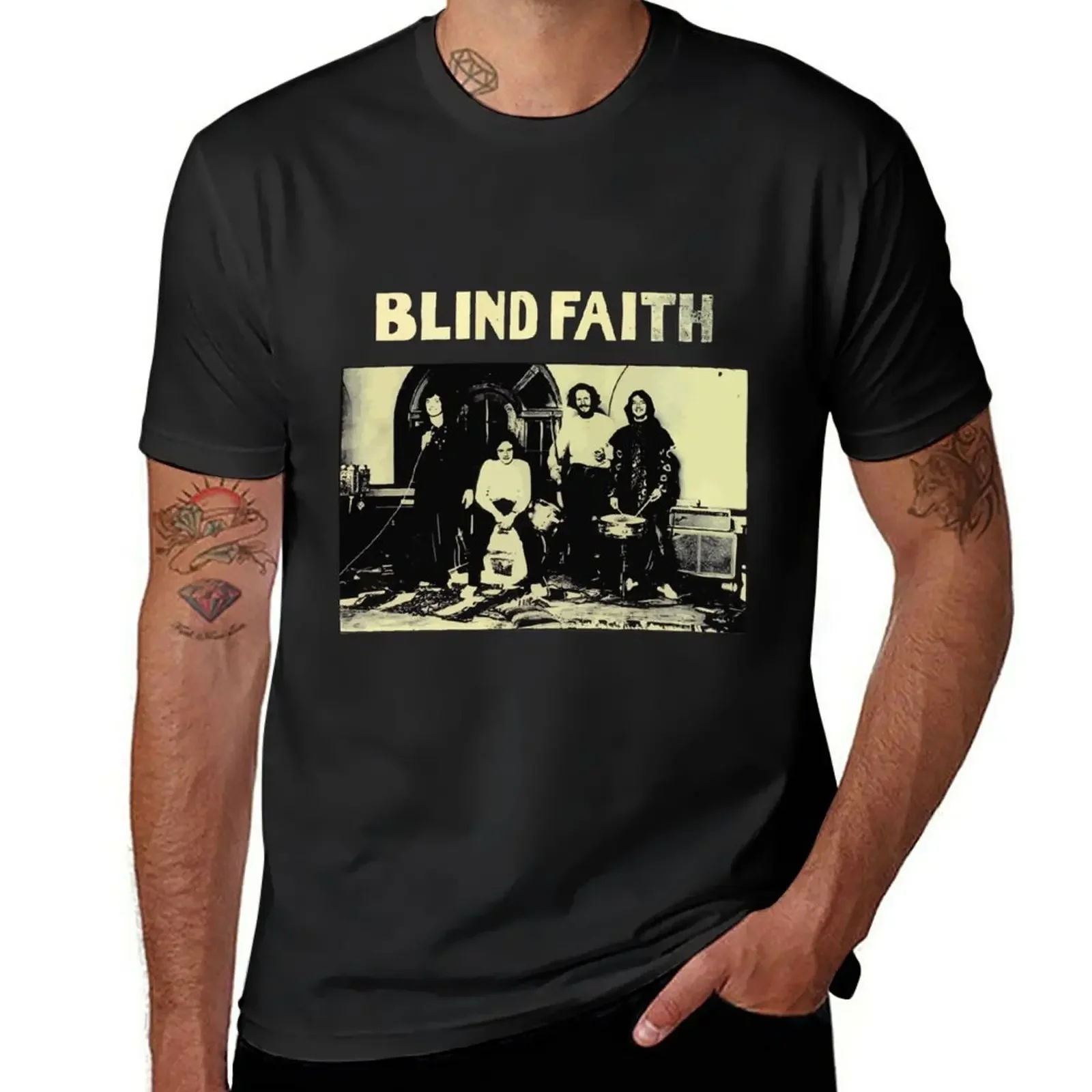 Blind Faith T-Shirt Summer Top Camicetta T-Shirt Uomo
