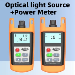 2023 New Style Komshine Optical Light Source + Opical Power Meter -70-+10dBM/-50-+26dBM OPM KLS-25-S&KPM25 2PCS FTTH Tools