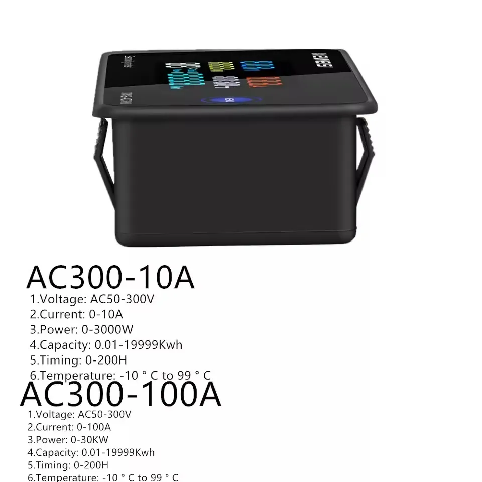 KWS-AC300 Voltmeter Ammeter Power Energy Meter LED Digital AC Wattmeter Electric Meter with Reset Function 0-100A Voltage Meters