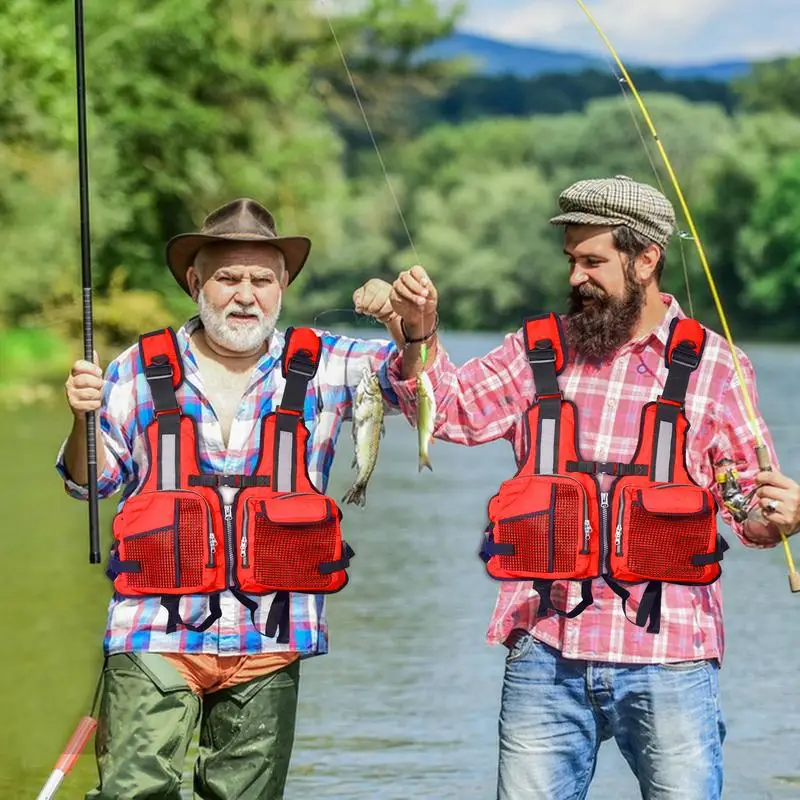 Snorkel Vests For Adults Life Vest Floatation Devices Fishing Life Vest With Reflective Strips Kayak Fishing