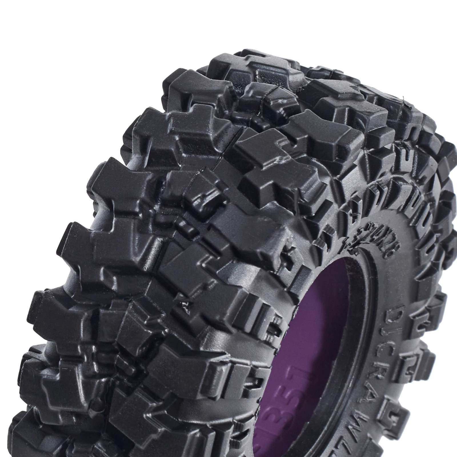 슈퍼 1.3 인치 대형 소프트 타이어, TRX4M 1/18 1/24 축 SCX24 AX24 FCX24 용 머디 스와프 타이어, 실리콘 인서트 포함, 74*28mm