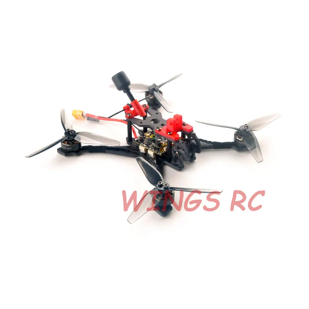 HappyModel Crux35 ELRS X1 CrazyF411 BLHELIS 5A OVX303 300 МВт Caddx Ant 1200TVL EX1404 KV3500 4S 3,5-дюймовый дрон с FPV для фристайла thumbnail 3