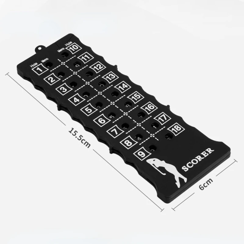 PGM 1pcs Golf Scorer Square 18 Hole Golf Supplies Accessories Black Red Random Color 15.5x6cm JFQ002 6