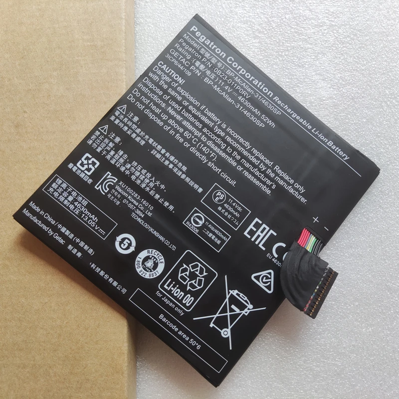 Bateria do Portátil para Getac Wacom Mobile Studio Pro 12 13 3113130 Dth-w1320 Original Bp-mcallan31 4630sp 0b23011p0rv Ob23-011porv