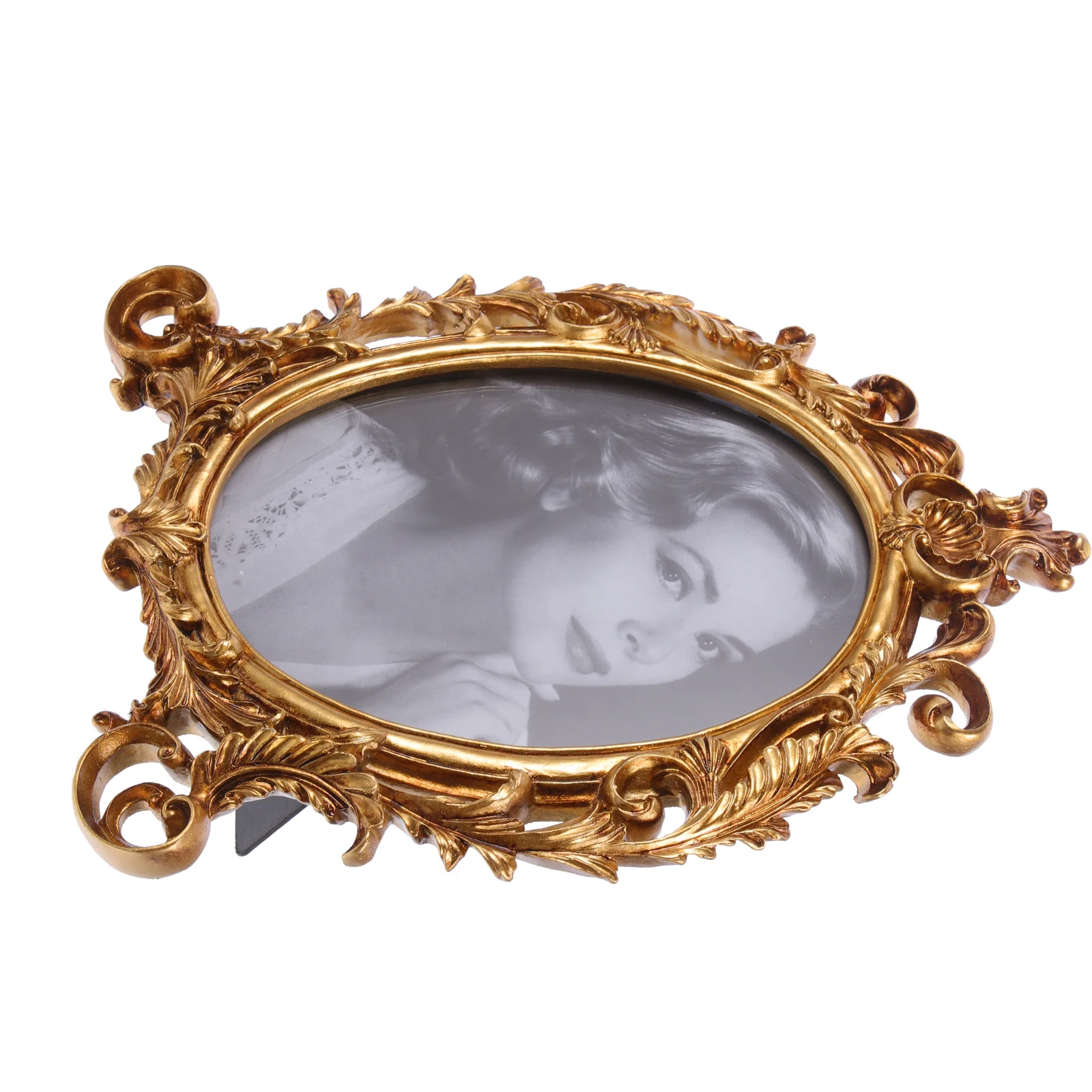

Photo Frame Vintage Wall Resin Decor Flowers Decorations Desktop Living Room Picture European Figurine Small Antique Wedding