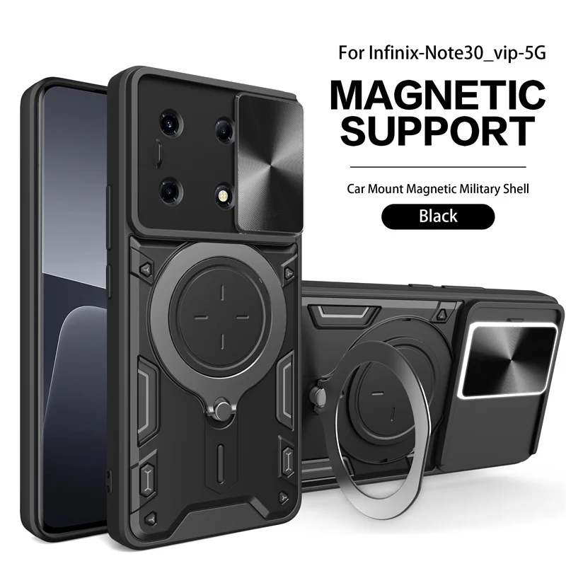 Lente Scorrevole Protettiva Funda Per Infinix Note 30 Vip X6710 Custodia Magnetica Per Custodia Per Armatura Infinix Note 30 Vip X6710