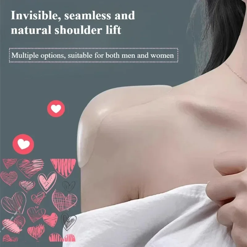 남성 여성 모두를 위한 1쌍의 범용 실리콘 어깨 패드는 모두 맞습니다. 자체 접..