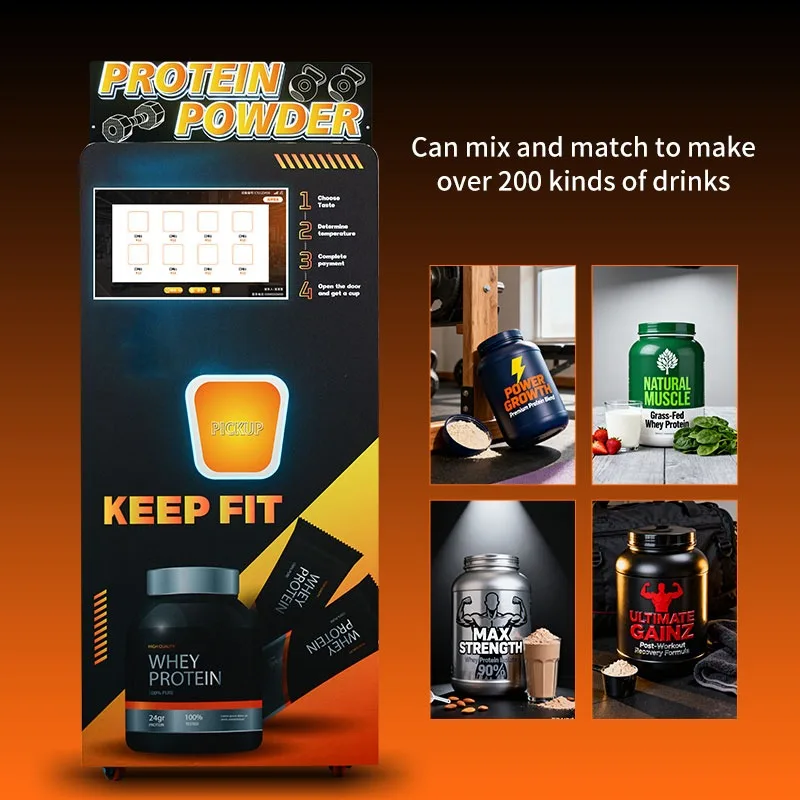 Customized Advanced Multi Function Protein Powder Vending Equipment for Sports Nutrition and Health Drinks