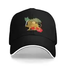 Iran Baseball Cap Oude Iran Perzische Vlag Kaart Leeuw en