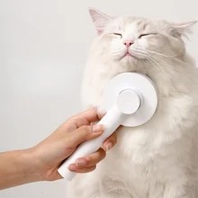Cat Comb Hair Removal,Cats Cleaning Supplies Grooming Tools Slicker Brush,Self-Cleaning Cat Hair Massage Brush Dog Shedding Comb