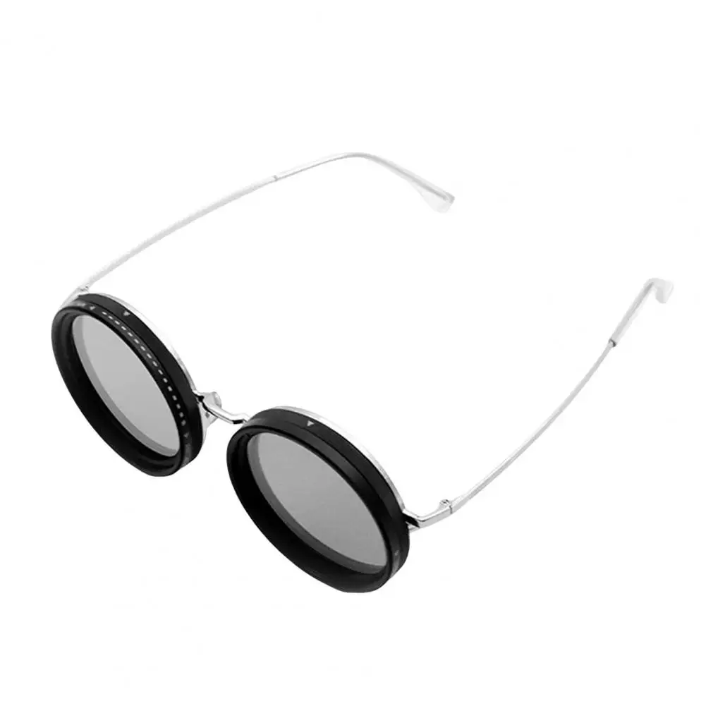 Eye Protection Sunglasses Adjustable Tint Sunglasses with Nd Filter Lenses for Men Round Polarized Glasses with Uv for Beach