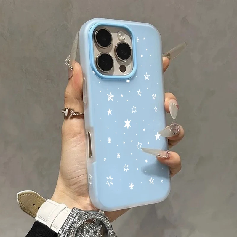 Stylish Blue and White Striped Silicone Fashion Phone Case