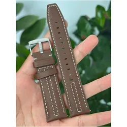 Premium 22mm Leather Strap for Smartwatches - Elegant and Durable Wristband Replacement (2)