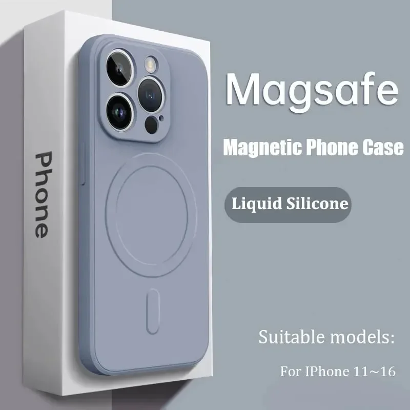 Premium Liquid Silicone MagSafe Shockproof Case - Luxury Protective Cover Accessories