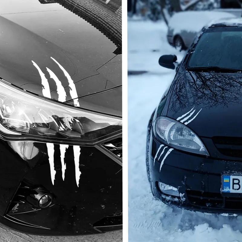 

Car Monster Claw Scratch Decal Reflective Sticker For Car Auto Headlight Decoration Vinyl Monster Claw Stripe Marks Stickers