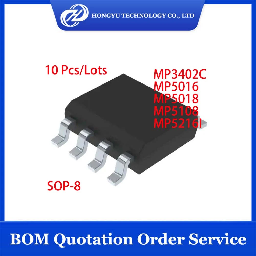 10 Pcs/pieces Mp3402c Mp5016 Mp5018 Mp5108 Mp5216i Sop-8 Ic Chips New ...