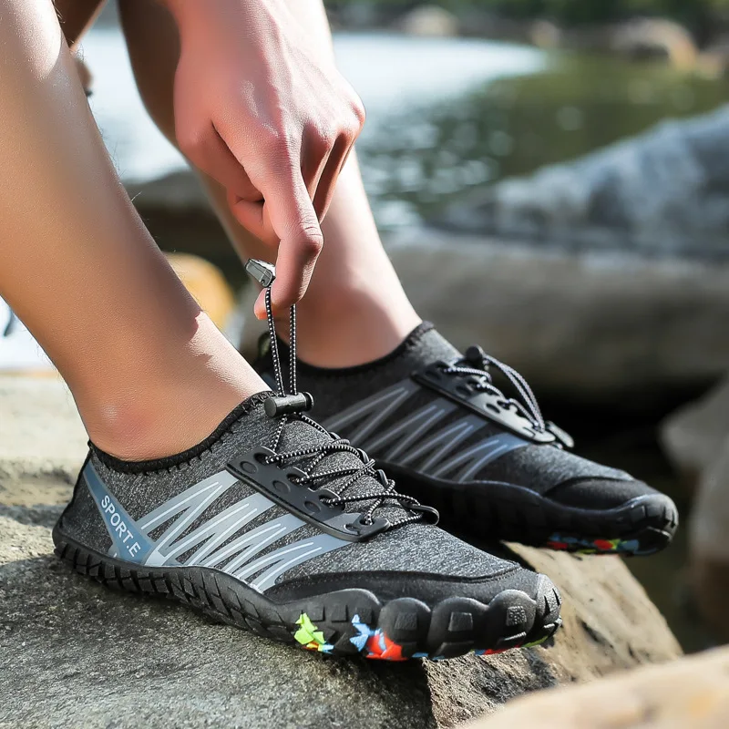 Summer New Quick-Drying Breathable Five-Toe Shoes Summer Fishing Non-Slip Swimming  Outdoor Sports Creek Shoes