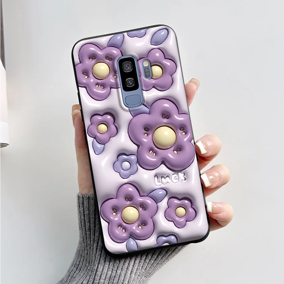 Astronaut Silicone Phone Case with Protective Bumper for Samsung Galaxy S9/S9+